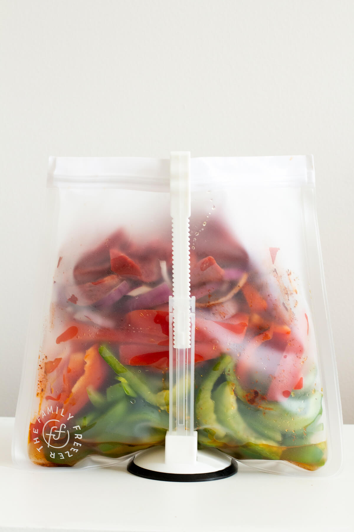 Freezer Bag Holder Food Storage Bag Stand Baggy Rack Holder for Food Prep B