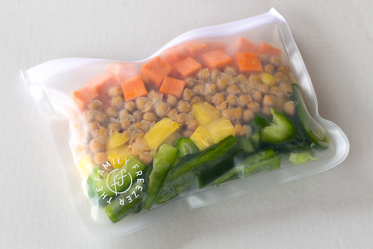 Reusable Gallon Freezer Bags – 6 Pack – Freezer Meal Pro